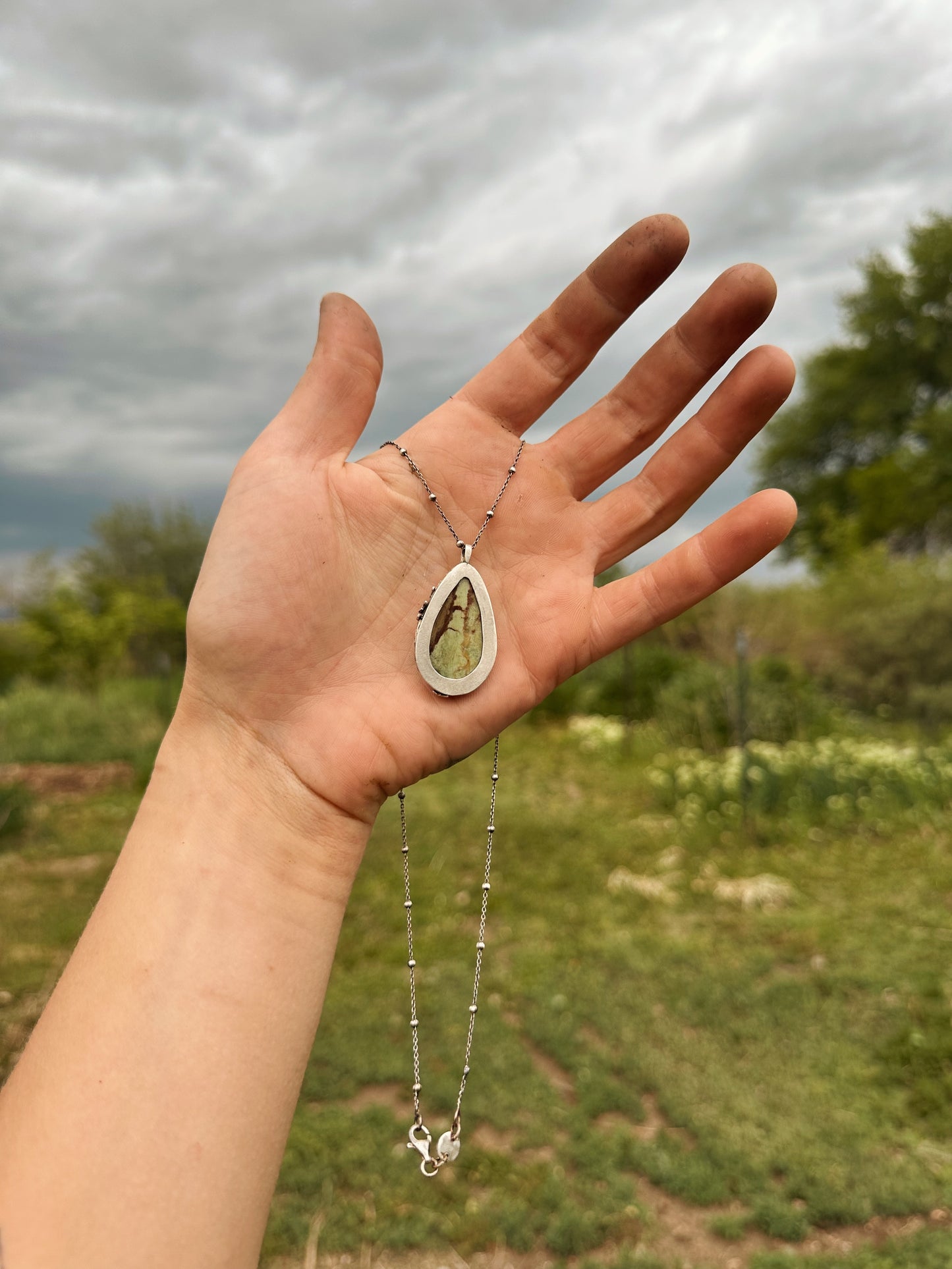 Picture jasper necklace
