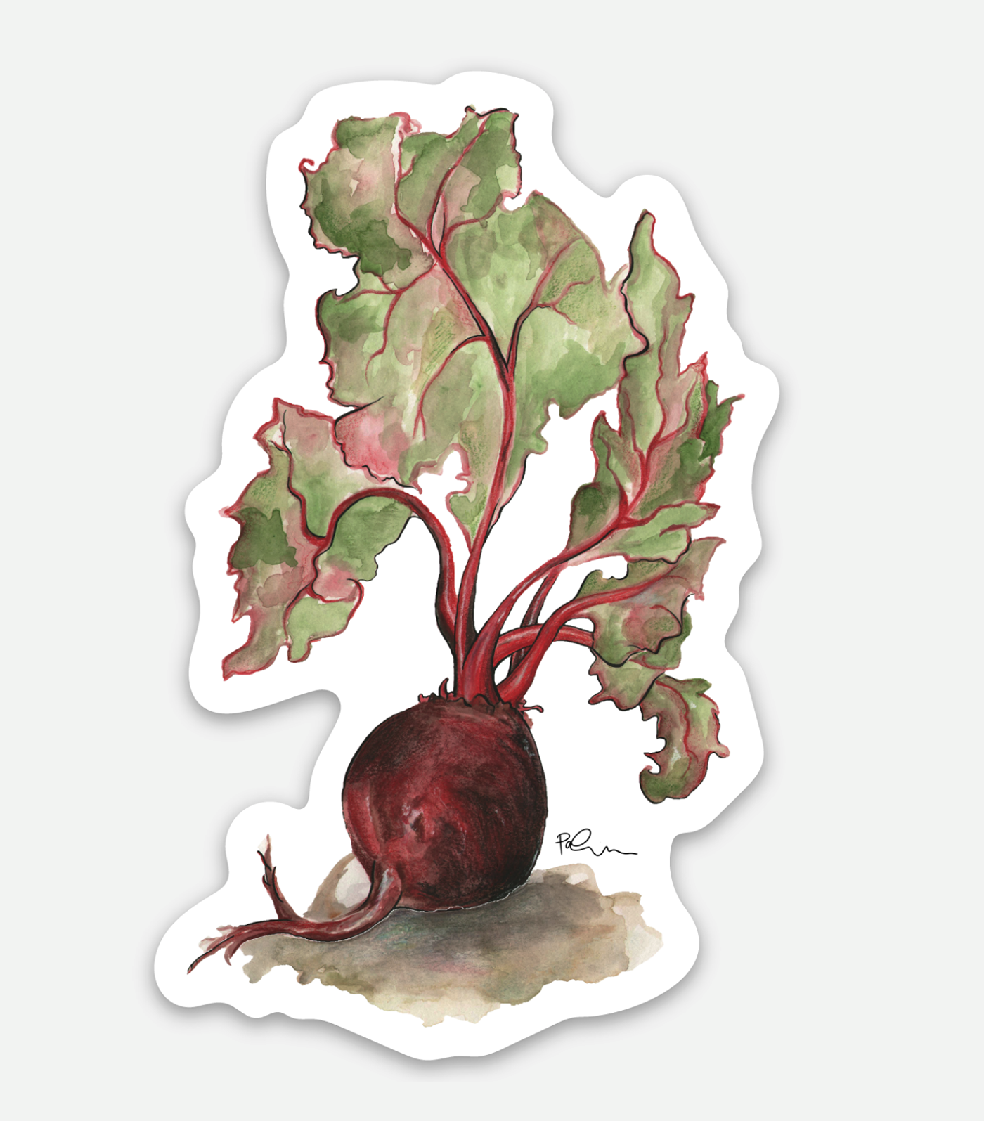 Vinyl farm market sticker