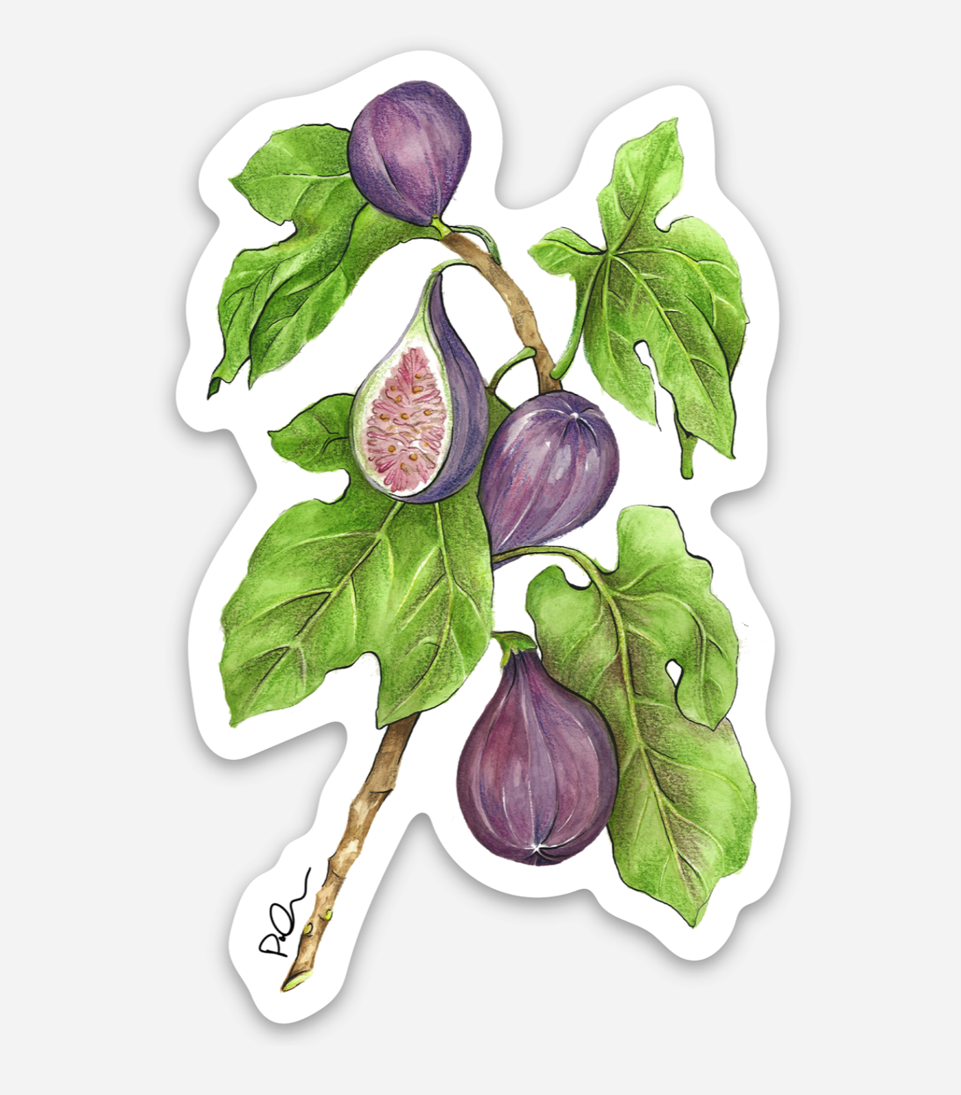 Vinyl farm market sticker