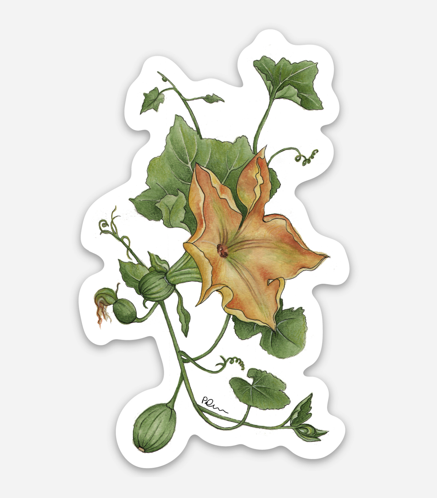 Vinyl farm market sticker