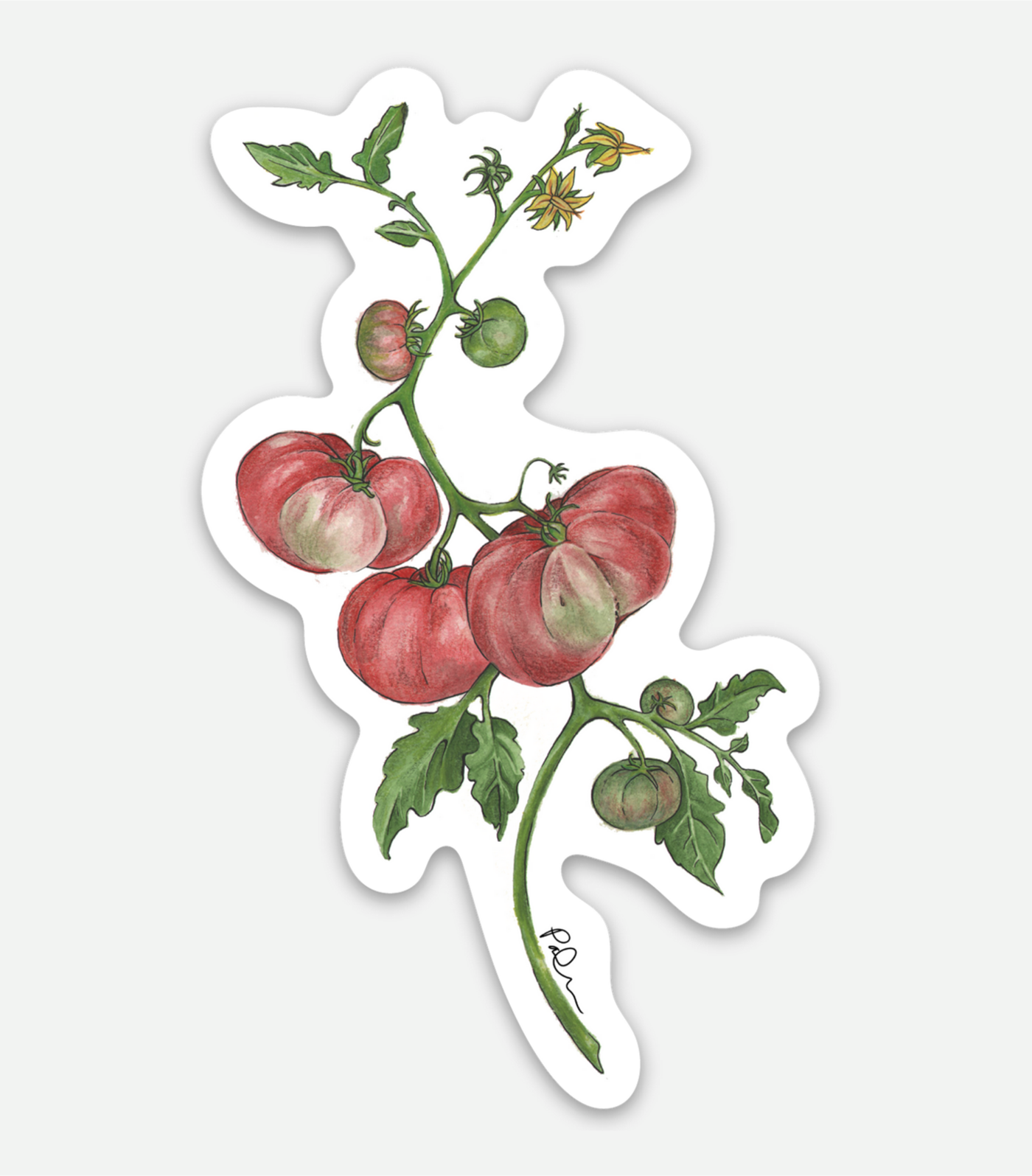 Vinyl farm market sticker